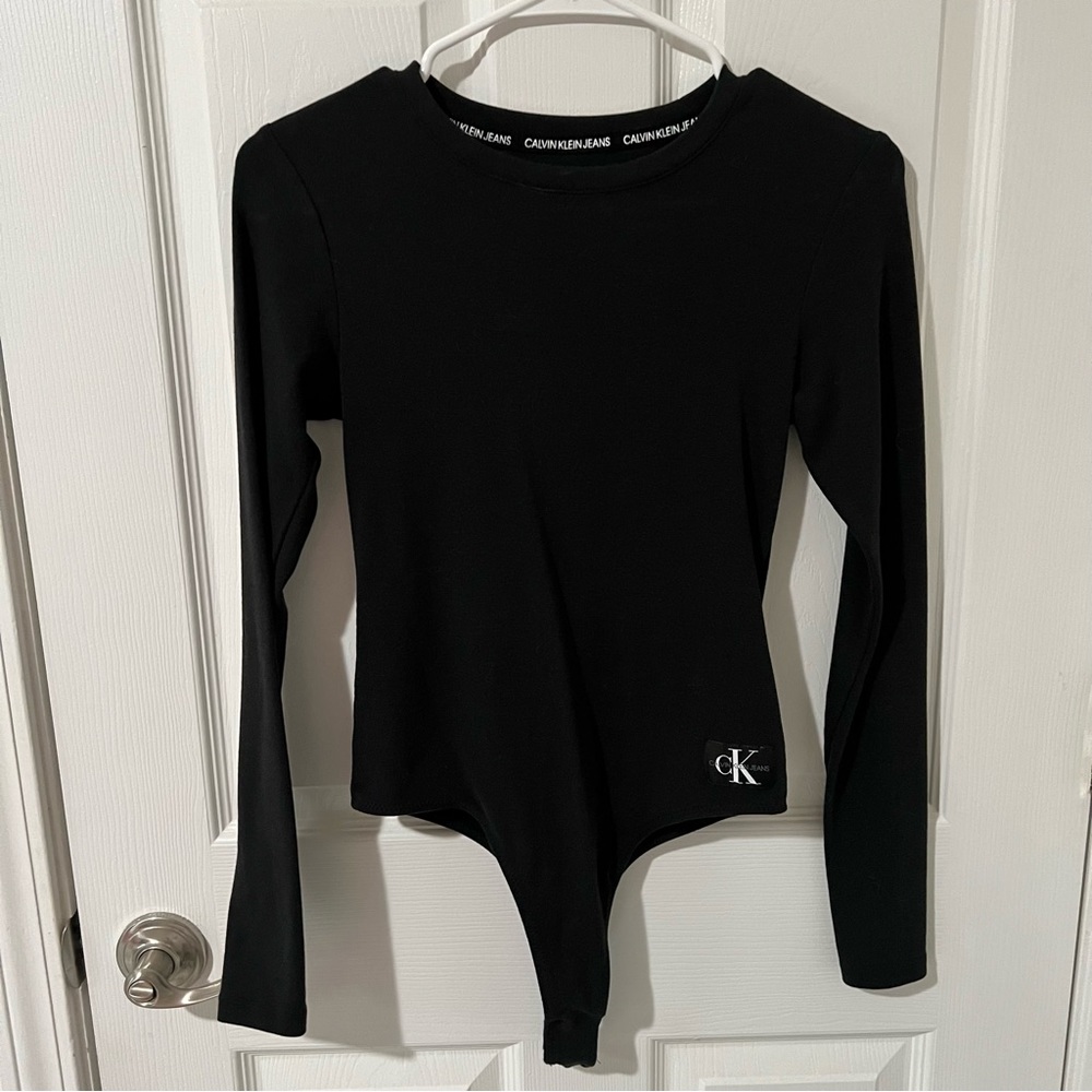 Vintage Calvin Klein Black Bodysuit long sleeve